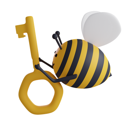 Inicio de sesión de abeja  3D Icon