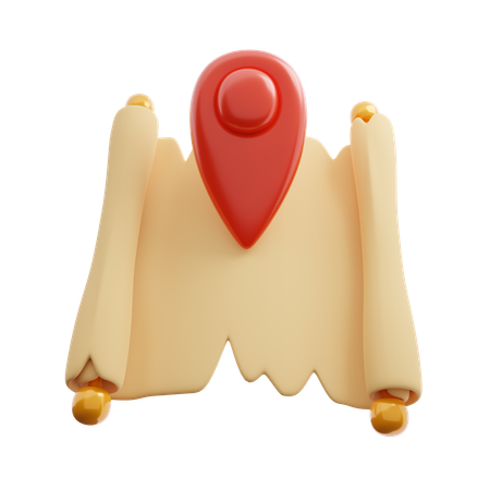 Abenteuerkarte  3D Icon