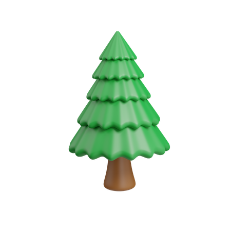 Árbol de abeto  3D Icon