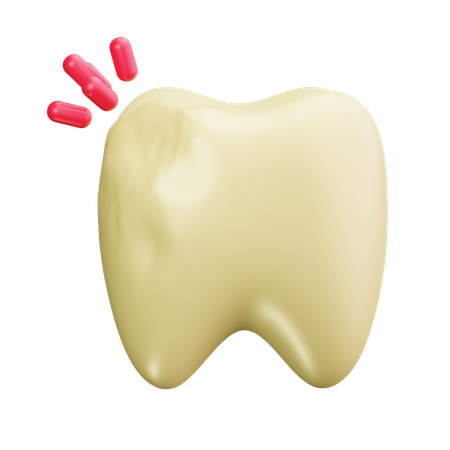 Abgebrochene Zähne  3D Icon