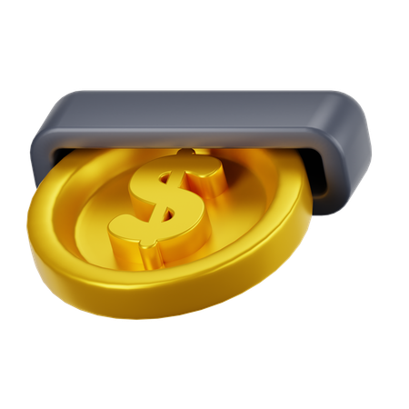 Geld abheben  3D Icon