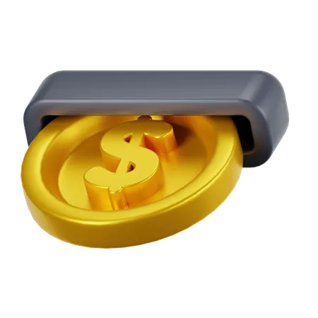 Geld abheben  3D Icon