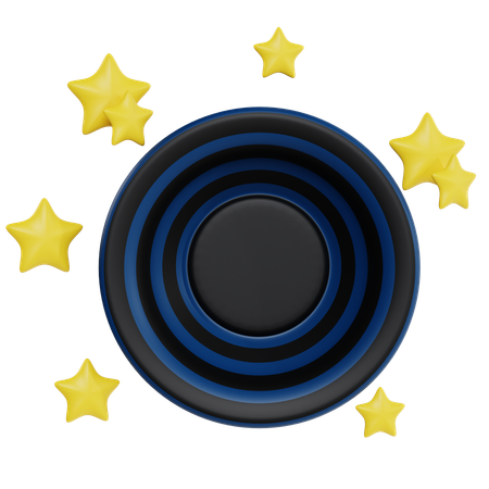 Abismo cósmico agujero negro  3D Icon