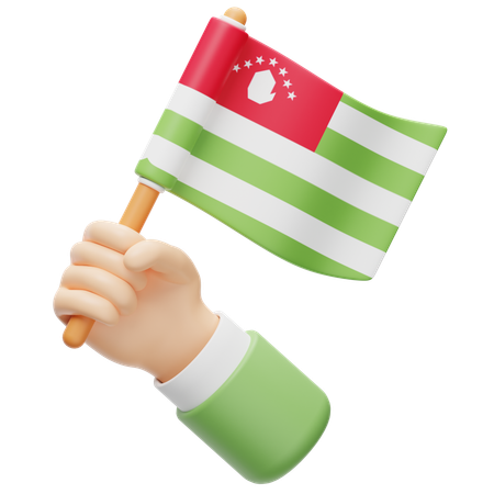 アブハジアの国旗  3D Icon