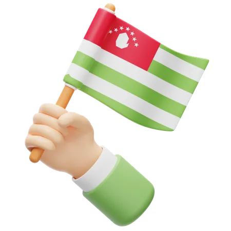 アブハジアの国旗  3D Icon