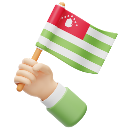 Abkhazia Flag  3D Icon