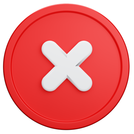 Ablehnen  3D Icon