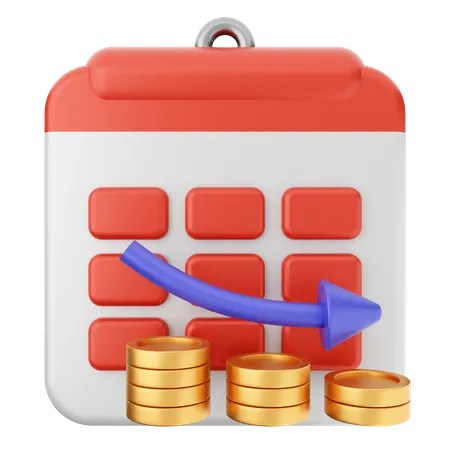 Kalender verkleinern  3D Icon