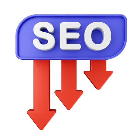 SEO verringern  3D Icon