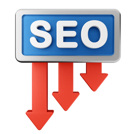 SEO verringern  3D Icon