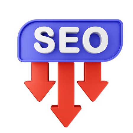 SEO verringern  3D Icon