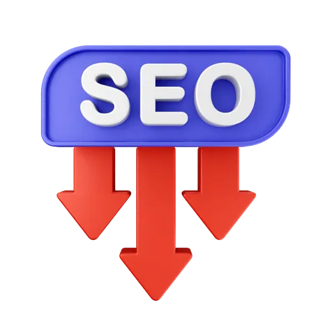 SEO verringern  3D Icon