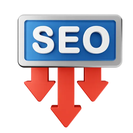 SEO verringern  3D Icon