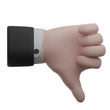 Mag keine Handgesten  3D Icon