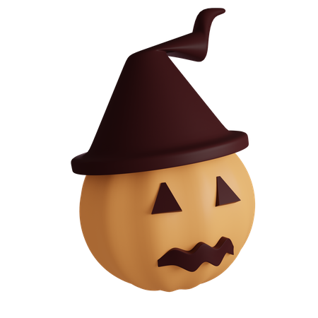 Abóbora assustadora de halloween  3D Icon