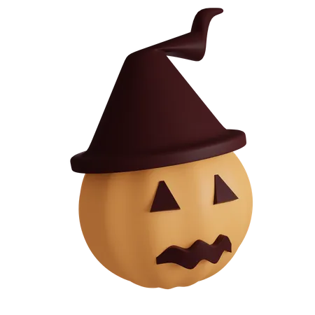 Abóbora assustadora de halloween  3D Icon