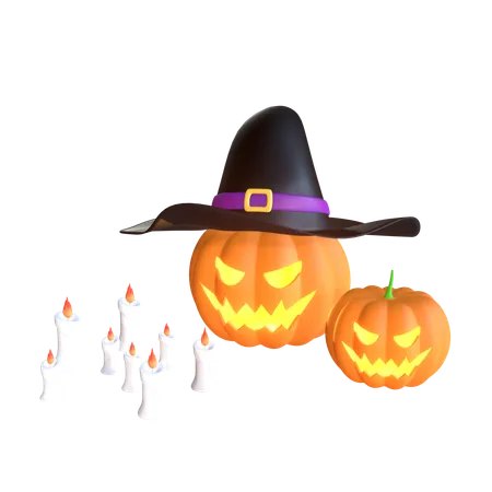 Abóbora de Halloween  3D Icon