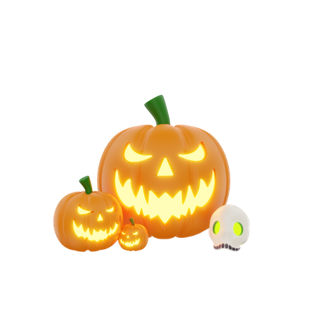 Abóbora de Halloween  3D Icon