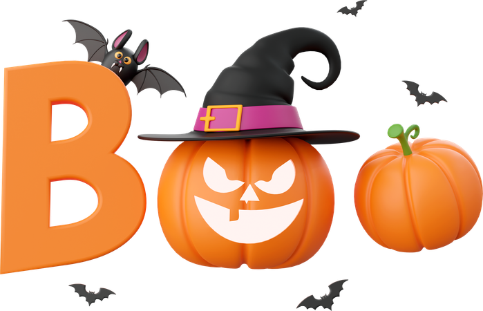 Abóbora de Halloween  3D Icon