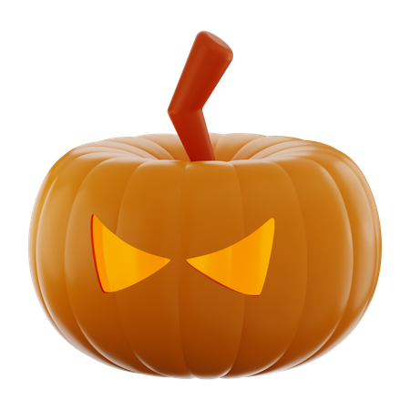 Abóbora assustadora de halloween  3D Icon