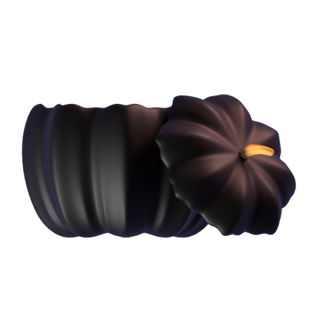 Abóbora escura  3D Icon