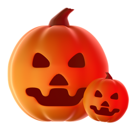 Abóbora jack o lantern  3D Icon