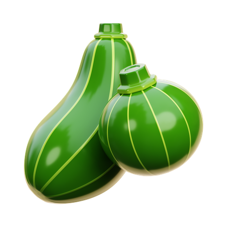 Abobrinha  3D Icon