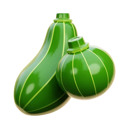 Abobrinha  3D Icon