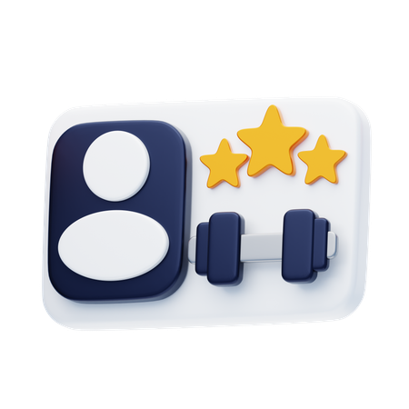 Abonnement à un gymnase  3D Icon