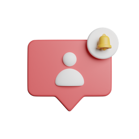 Notification des abonnés  3D Icon