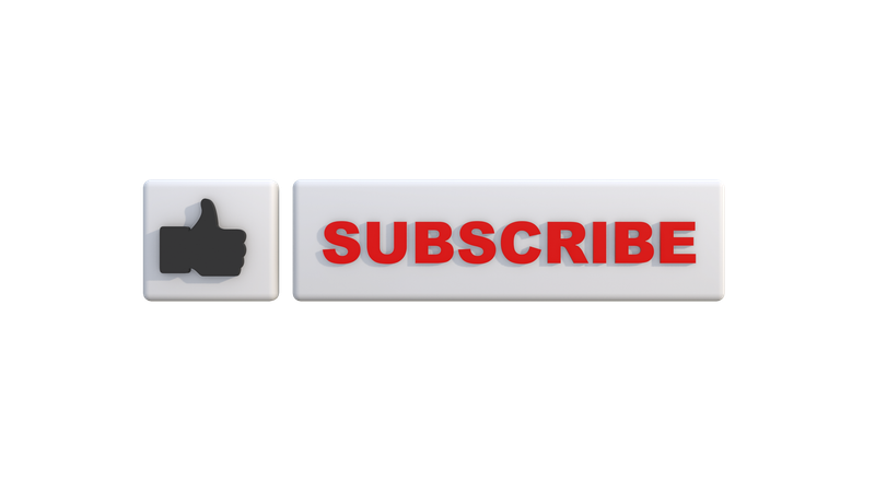Abonnieren-Button  3D Icon
