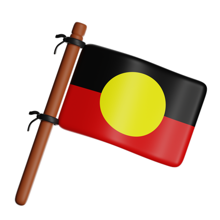 Aboriginal Flag  3D Icon