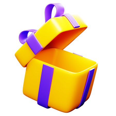 Abra a caixa de presente  3D Icon