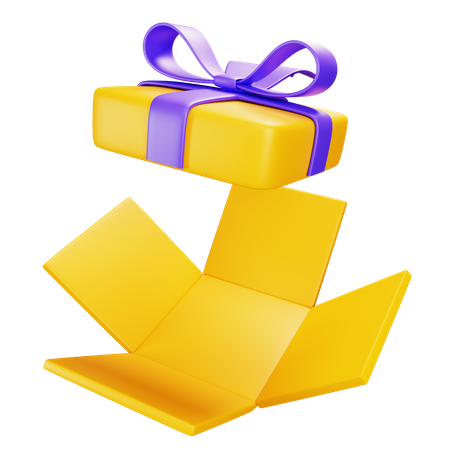 Abra a caixa de presente  3D Icon