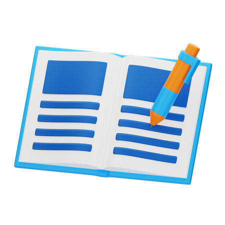 Abra o livro  3D Icon