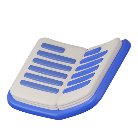 Abra o livro  3D Icon
