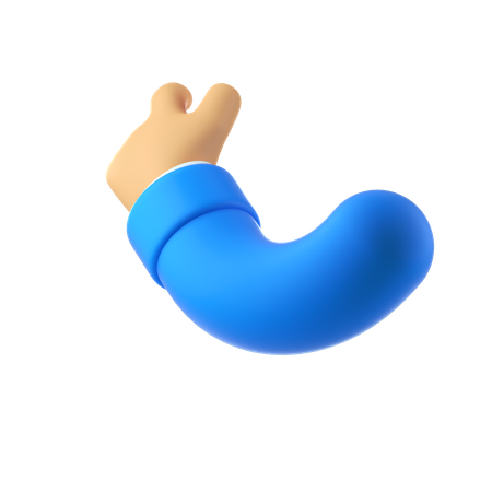 Abraço, gesto com a mão  3D Icon