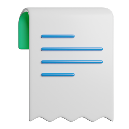 Abrechnung  3D Icon