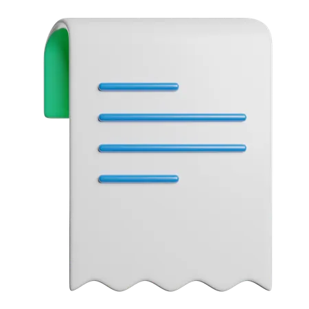 Abrechnung  3D Icon