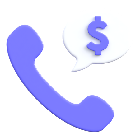 Abrechnungsanruf  3D Icon