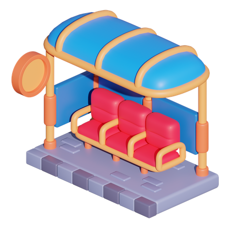 Abri bus  3D Icon