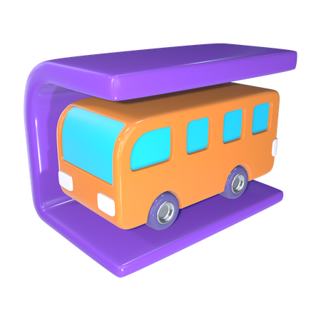 Abri bus  3D Icon