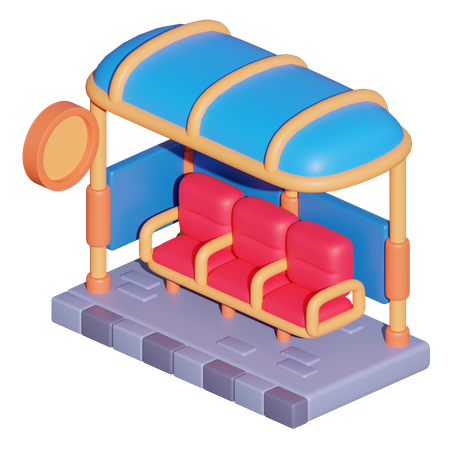 Abri bus  3D Icon