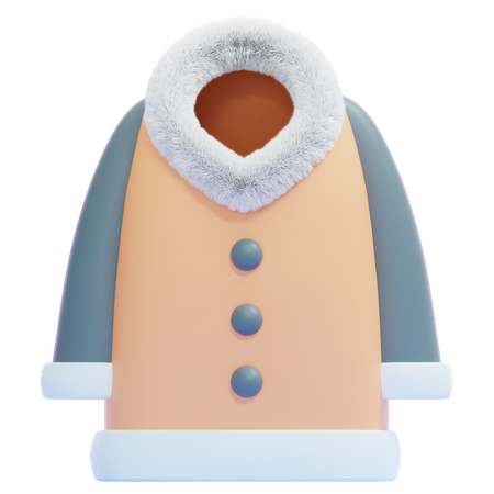 Abrigo de invierno  3D Icon