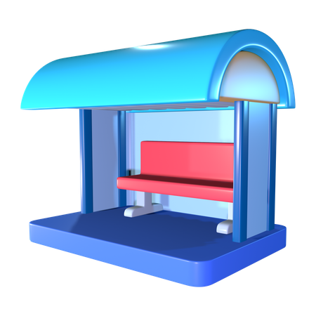 Abrigo de ônibus  3D Icon