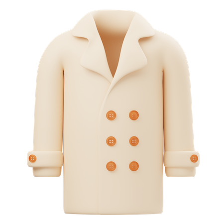 Abrigo largo  3D Icon
