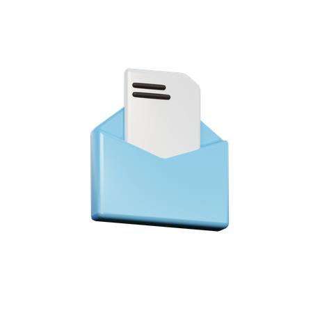 Abrir correo  3D Icon
