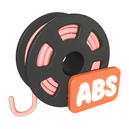 Abs Filament Spool  3D Icon