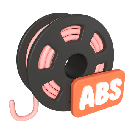 Abs Filament Spool  3D Icon