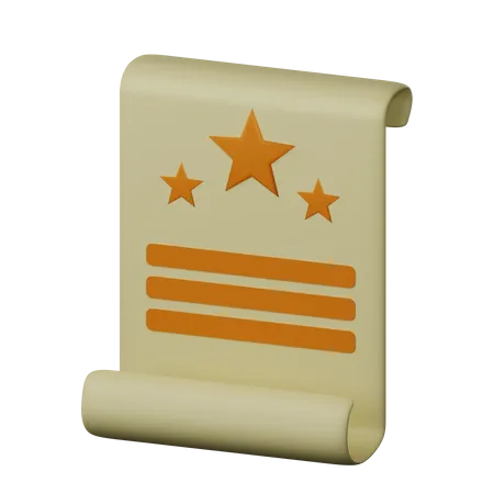 Abschluss  3D Icon